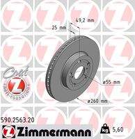 ZIMMERMANN 590256320 Bremsscheibe