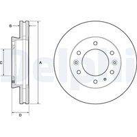 DELPHI BG9140C Bremsscheibe