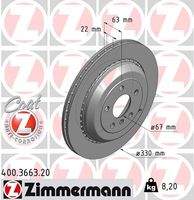 ZIMMERMANN 400366320 Bremsscheibe
