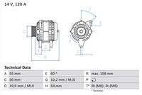 BOSCH 0986044410 Generator