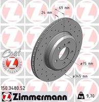 ZIMMERMANN 150348052 Bremsscheibe