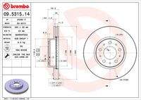 BREMBO 09531514 Bremsscheibe