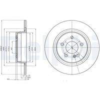 DELPHI BG4153C Bremsscheibe