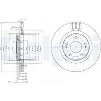 DELPHI BG4038C Bremsscheibe