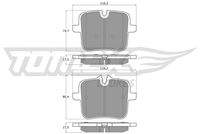 TOMEX Brakes TX6007 Bremsbelagsatz, Scheibenbremse