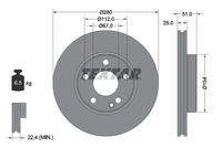 TEXTAR 92257005 Bremsscheibe