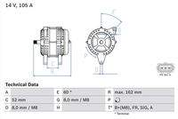 BOSCH 0986081090 Generator