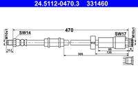 ATE 24511204703 Bremsschlauch