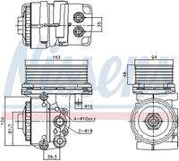 NISSENS 91327 Ölkühler, Motoröl