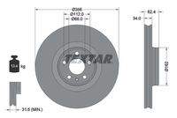 TEXTAR 92293505 Bremsscheibe