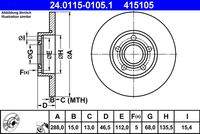 ATE 24011501051 Bremsscheibe