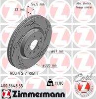 ZIMMERMANN 400364855 Bremsscheibe