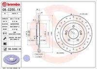 BREMBO 08C2501X Bremsscheibe