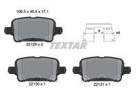 TEXTAR 2212901 Bremsbelagsatz, Scheibenbremse