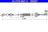 ATE 24372808272 Seilzug, Kupplungsbetätigung