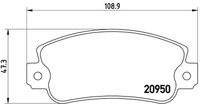 BREMBO P23021 Bremsbelagsatz, Scheibenbremse