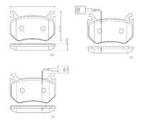 BREMBO P23184 Bremsbelagsatz, Scheibenbremse
