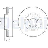 DELPHI BG4965C Bremsscheibe