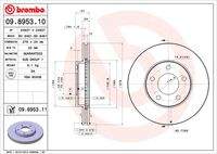 BREMBO 09895311 Bremsscheibe