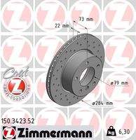ZIMMERMANN 150342352 Bremsscheibe