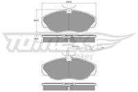 TOMEX Brakes TX11721 Bremsbelagsatz, Scheibenbremse