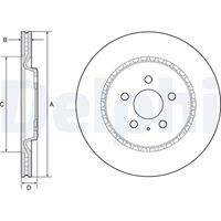 DELPHI BG4643C Bremsscheibe