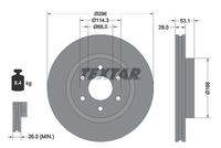 TEXTAR 92285803 Bremsscheibe