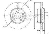 TOMEX Brakes TX7261 Bremsscheibe