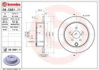 BREMBO 08C66111 Bremsscheibe