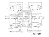 FEBI BILSTEIN 180899 Bremsbelagsatz, Scheibenbremse