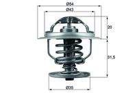 MAHLE TX10987D Thermostat, Kühlmittel