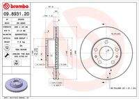 BREMBO 09893121 Bremsscheibe