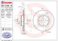 BREMBO 09C13611 Bremsscheibe