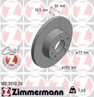 ZIMMERMANN 180301020 Bremsscheibe