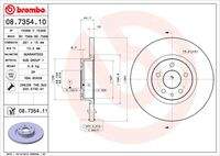 BREMBO 08735411 Bremsscheibe