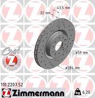 ZIMMERMANN 110220752 Bremsscheibe