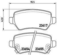 BREMBO P59038 Bremsbelagsatz, Scheibenbremse