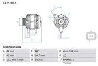 BOSCH 0986082810 Generator