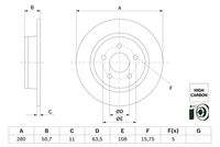 BOSCH 0986479G71 Bremsscheibe