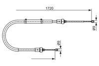 BOSCH 1987482411 Seilzug, Feststellbremse