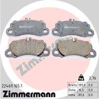 ZIMMERMANN 224691651 Bremsbelagsatz, Scheibenbremse