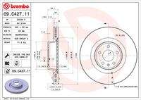 BREMBO 09C42711 Bremsscheibe