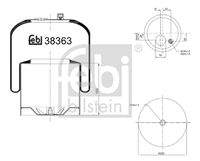 FEBI BILSTEIN 38363 Federbalg, Luftfederung