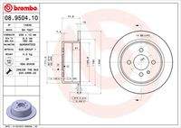 BREMBO 08950410 Bremsscheibe