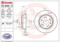 BREMBO 08B58610 Bremsscheibe