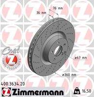 ZIMMERMANN 400363420 Bremsscheibe