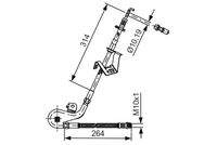 BOSCH 1987481428 Bremsschlauch