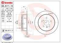 BREMBO 08A11111 Bremsscheibe