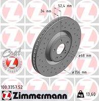 ZIMMERMANN 100335752 Bremsscheibe