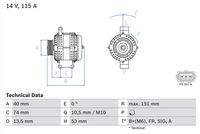 BOSCH 0986049460 Generator